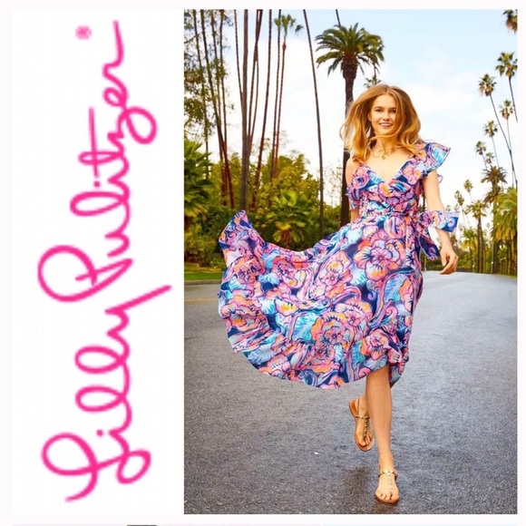 Lilly Pulitzer Dresses & Skirts - Lilly Pulitzer Marianna midi dress NWOT